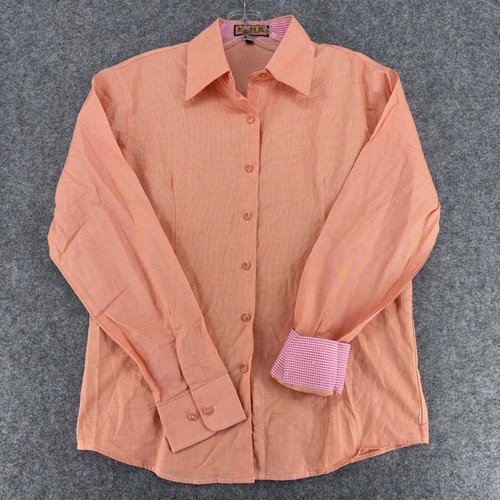 Thomas pink orange micro check - thomas,